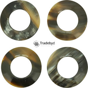 Anneau de serviette en corne fait main, écologique, style campagnard, accessoire de table décoratif haut de gamme Tradebyd - Product Image 5