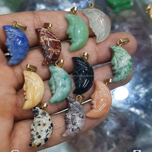 Dernière qualité nacre pleine lune visage pierre précieuse taille 30 mm bracelet fabricant de bijoux pierre précieuse faite à la main - Product Image 5