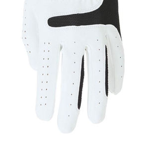 Gant de golf blanc en spandex avec sangle de poignet réglable à boucle auto-agrippante, extensible, respirant, design perforé, adapté à l'utilisation à la plage - Product Image 6