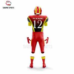 Hot <b>Sale</b> High Quality American Football Sport Jerseys Customizable Flag Pattern Top Selling Breathable Uniforms - Product Image 3