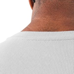 T-shirt de compression à manches longues gris clair pour homme, extensible, performant, pour l'entraînement sportif, la course à pied et les activités sportives - Product Image 5