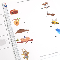 Cahiers d'exercices et livrets scolaires personnalisés pour enfants, reliés par spirale