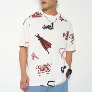 Custom Men's Sports 100% Cotton Summer Print T-<b>Shirt</b> Running Gym Casual Wear Short Sleeve T-<b>Shirt</b> - Product Image 5