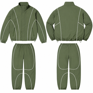 Veste coupe-vent à capuche pour adultes, fermeture éclair, manches longues, tenue décontractée, survêtement sportif pour l'hiver - Product Image 2