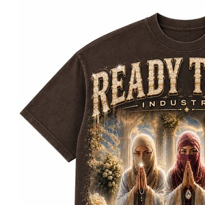 T-shirt pour homme Ready To Win Industries, manches courtes, imprimé, col rond, coton tissé, coupe classique - Product Image 2
