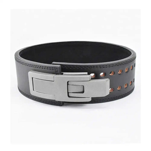 Cinturón de Cuero Ajustable para Levantamiento de Pesas con Hebilla y Soporte Lumbar para Hombre - Product Image 6