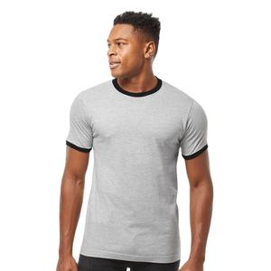 OEM venta al por mayor tasa contraste ajuste camisetas con calidad superior 100% algodón personalizado contraste ajuste camiseta - Product Image 1