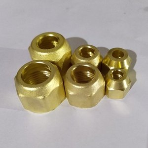 Brass Fully <b>Threaded</b> Hex Head Nylon Insert Self-locking <b>Lock</b> Nut AOL-152(SAE#010166) - Product Image 4