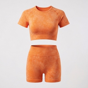 Conjunto de Shorts de Yoga de Compresión para Mujer, Hechos a Medida, Ropa Deportiva Informal para Gimnasio, Fitness y Actividades Deportivas - Product Image 1