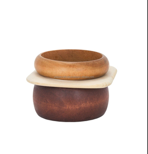 Brazaletes de Madera de Mango Natural, Acabado Mate Suave, Joyería Contemporánea Hecha a Mano, Ecológica y Duradera, Decoración para el Hogar, Regalo Empresarial, Artesanía - Product Image 5