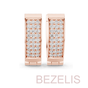 Pendientes de Diamantes Redondos con Corte Excelente, Color E F, Joyería Fina Elegante, Regalo de Novia, Accesorio de Lujo Certificado - Product Image 2