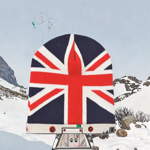 Gorro de Invierno con Estampado Digital y Bandera Inglesa Bordada, Estilo Moderno, con Bola en la Parte Superior, Unisex, Ideal para Viajes - Product Image 6