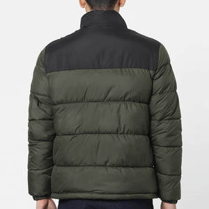 Fully Customized Men's Waterproof Canvas Puffer <b>Jackets</b> Polyester Wadding Filled Winter DDP Shipping - Product Image 4