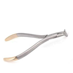 Alicate dental de acero inoxidable de fabricación profesional, altamente recomendado, con cortador y gancho. - Product Image 1