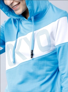 Sudadera Azul para Mujer, Diseño Color Block, Corte Regular, Estilo Casual, 100% Algodón Tejido, Estilo Otoñal - Product Image 5