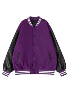 Veste universitaire en laine respirante pour homme, personnalisable, grande taille, vente en gros, style baseball - Product Image 2