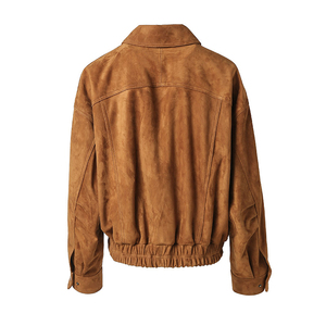 Veste de moto en cuir classique de design personnalisé, logo OEM, veste en cuir pour homme, coupe ajustée, véritable cuir de vachette. - Product Image 4