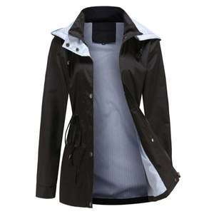 เสื้อแจ็คเก็ตกันลมแบบมีฮู้ดสำหรับผู้หญิงและผู้ชายสำหรับฤดูหนาว ผ้าถักกันน้ำ ขนาดและโลโก้สามารถปรับแต่งได้ - Product Image 2