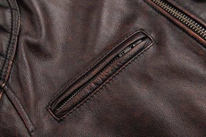Design Your Own Coated Stand Collar Vintage Hooded <b>Leather</b> <b>Jackets</b> High Quality Men's <b>Long</b> Sleeve Varsity <b>Jacket</b> in Best Price - Product Image 3