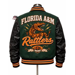Veste universitaire FAMU HBCU de haute qualité, streetwear tendance, design Letterman, veste Letterman de l'Université d'État et Agricole de Floride, vêtements FAMU - Product Image 4