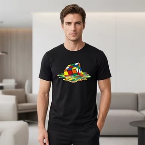 Custom 220g GSM Blank <b>Box</b> Tee T-shirt Men <b>Drop</b> Shoulder Loose Fit 100% Premium Cotton Short Sleeve Formal Canvas Fabric - Product Image 6
