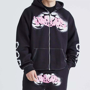 Unisex Custom Puff Print Breathable Cotton Long Sleeve Winter Puffer Track Suit Fashionable Casual Style for <b>Men</b> Women Plus Size - Product Image 3