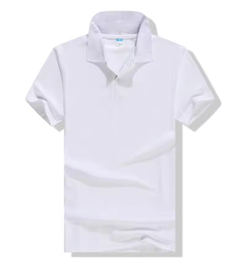 Men's <b>White</b> Short Sleeve <b>Polo</b> Shirt 100% Cotton Knitted Solid Color Casual Turn-down Collar - Product Image 1