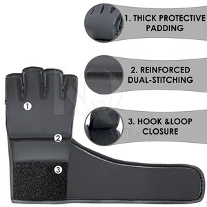 Gants de MMA professionnels pour l'entraînement et le sparring avec rembourrage durable et support de poignet sécurisé - Product Image 4