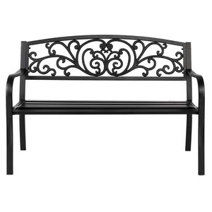 Panca da Esterno Moderna in Ferro e Legno da 50 Pollici YF per Giardino e Patio - Product Image 2