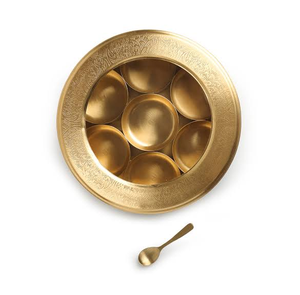 Customized Brass Spice <b>Box</b> Indian Kitchenware Antique Brass Eco-Friendly Customizable Brass Spice <b>Box</b> - Product Image 2