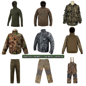 Combinaison de chasse et de randonnée respirante 2026, camouflage feuillage, chaude, une pièce, softshell imperméable pour l'extérieur - Product Image 4