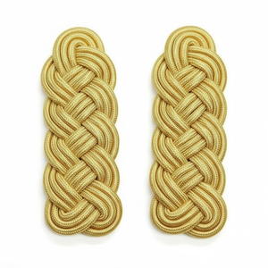 New Wallow Embroidery Works Custom <b>Braided</b> Mylar Shoulder Boards Adjustable Epaulettes for Personal Defense Uniform - Product Image 6