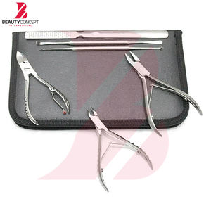 New Trendy <b>Nail</b> Nippers Podiatry <b>Tools</b> 7 Pieces Set <b>Nail</b> Nippers Foot Care Including Leather Case Podiatry Instruments Sets - Product Image 4