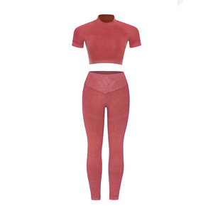 Women's 3 Piece Seamless Yoga Set Sports Bra Contour Leggings Long Sleeve Jacket Workout Activewear - Product Image 2