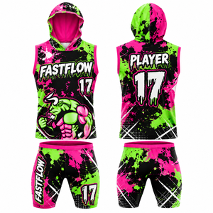 Ensemble d'uniformes de football 7 sur 7 personnalisés sublimés, légers et respirants pour l'entraînement - Product Image 5