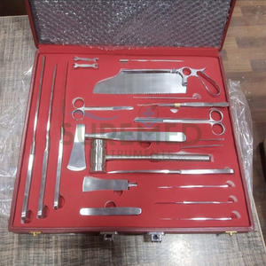 Ensemble d'instruments chirurgicaux vétérinaires post-mortem en acier inoxydable, réutilisable pour autopsie - Product Image 6