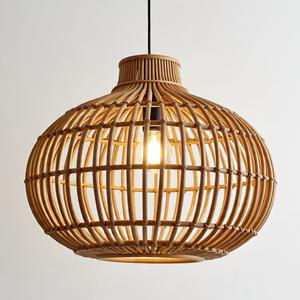 Luminaire suspendu de style farmhouse, luminaire suspendu industriel pour restaurant et hôtels, lampe suspendue en rotin réglable - Product Image 5