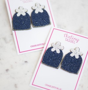 New Design Embroidery Seed Beaded Cute Stylish Earrings Hoops For Weddings Parties Festive Events Gifting Trendy Fashion Jewelry - Product Image 1