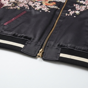 Veste Yokosuka Eastern Phoenix réversible Sukajan Edo Wave, veste souvenir lourde, Kyoto Serpent Satin Sukajan Vintage - Product Image 6