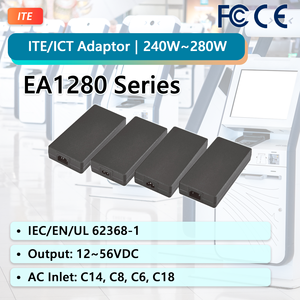 EDAC อะแดปเตอร์ EA1280XJ Gan ac/dc แบบตั้งโต๊ะ28V/32V/36V 280W 10A ประสิทธิภาพ93% ปลั๊กอเนกประสงค์ IEC60601 2xmopp สำหรับใช้ภายนอก - Product Image 1