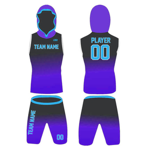 Ensemble de short et débardeur à capuche personnalisé sublimé noir-vert dégradé pour entraînement sportif tendance – Uniforme de basketball 7v7 de luxe - Product Image 6