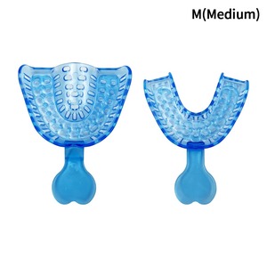 BAFA SURGICAL INSTRUMENTS Juego de 10 bandejas desechables manuales para impresiones dentales de cristal, soportes coloridos para dientes, moldes para adultos y niños (S/M/L) - Product Image 5