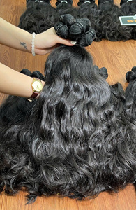 Extensiones de cabello profesional con trama, estilo ondulado natural, cabello virgen vietnamita, cutícula alineada, paquetes Remy. - Product Image 4