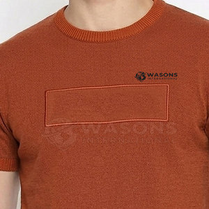 T-shirt en coton à col rond au look élégant, matière en coton respirante, coupe confortable, usage quotidien décontracté - Product Image 2
