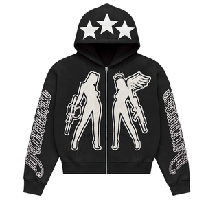 Vente en gros de sweats à capuche pour femmes, mode urbaine, sweats à capuche personnalisés avec logo, fabrication sur mesure, fournisseur d'étiquettes privées - Product Image 2
