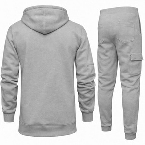 Conjunto Deportivo Personalizado para Hombre, Estilo Casual, con Capucha, para Invierno, Tela Suave, Sudadera con Logotipo Bordado Personalizado, Cordón Ajustable - Product Image 2