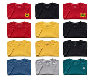 T-shirt pour homme en coton de haute qualité, grande taille, col rond, décontracté chic, anti-rides, anti-bouloches, respirant, séchage rapide - Product Image 1