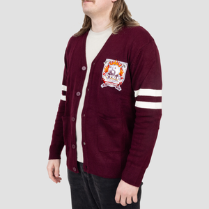 Suéter Cárdigan Unisex Personalizado de Punto con Letra Bordada en el Pecho, Suéter de Invierno para Hombre, Cárdigan de Punto de Algodón Mezclado - Product Image 2