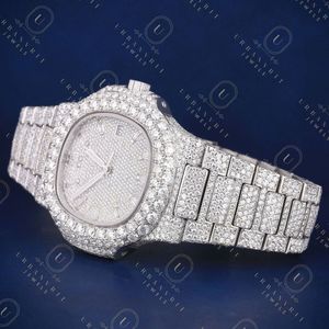 Reloj de Lujo Cuadrado de Cuarzo para Mujer, con Incrustaciones de Diamantes, Pantalla Analógica, Cierre Desplegable, 41 mm, en Acero Inoxidable - Product Image 6