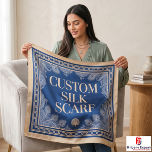 Premium Custom Printed Silk Feel Square Hijab Scarf <b>Head</b> <b>Wrap</b> Shawl OEM ODM Textile Manufacturer Export Supplier Custom Fabric - Product Image 2